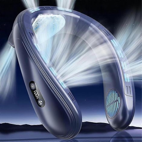 Wearable Neck Air Conditioner - 5200mAh Rechargeable Personal Cooler (1/5)