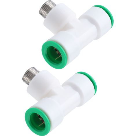 Connecteur de tuyau d'eau en plastique PPR à filetage mâle G1/2 pouces, 2 pièces, pour le chauffage de l'eau domestique (1/5)