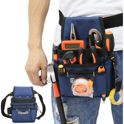 Sac de Rangement pour Outils d'électricien  Sac à Outils de Taille  Pochette à outils suspendue  Conception ergonomique avec poches isolées pour une organisation et une accessibilité maximales (1/5)