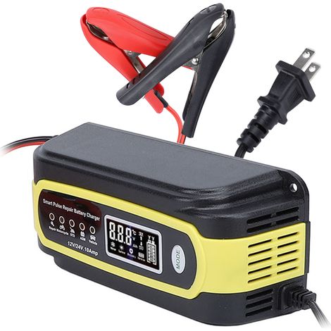 Chargeur de Batterie Toivize 12V/24V Intelligent Réparation Impulsions pour Voiture Moto AGM Gel Stop-Start 4-150Ah (1/5)