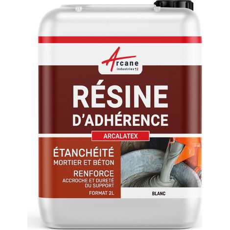 Arcane Industries – Résine d'accrochage pour mortier et béton – Améliore l'adhérence sur supports lisses – 2 L – Compatible avec tous ciments et chaux