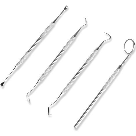 JANMIR-Kit d'hygiène dentaire pour l'élimination de la plaque dentaire et du tartre. Kit de blanchiment des dents avec miroir dentaire. Nettoyage des dents. (1/5)