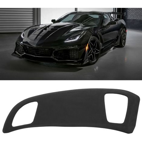 Fahrzeugmodifikation: Armaturenbrettabdeckung aus Wildleder für die Beifahrerseite, passend für die Chevrolet Corvette C7 (Baujahre 2014–2019, Übergröße) (1/5)