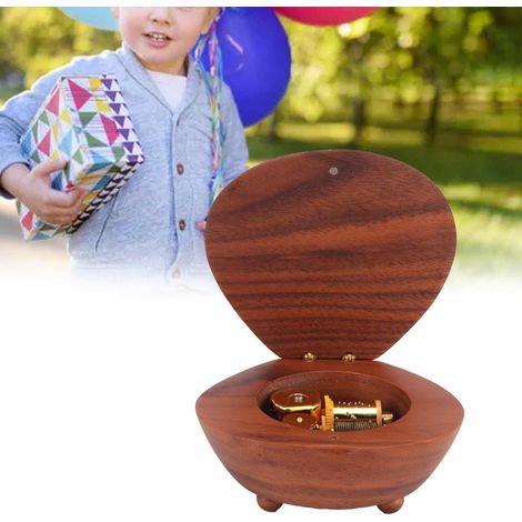 Boîte à musique en bois, décoration de table, cadeau d'anniversaire pour une petite amie ou une amoureuse (1/5)