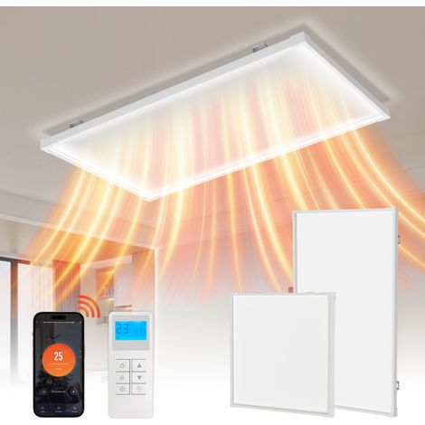 SWANEW Infrarotheizung 770W, Infrarot Heizung mit WiFi App-Steuerung, Erkennung Offener Fenster, Infrarotheizung mit Thermostat, Infrarot-Deckenheizung (1/3)
