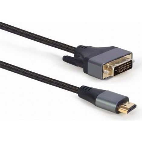 Câble HDMI GEMBIRD TO DVI Male 4K 1.8" Premium Series (1/5)