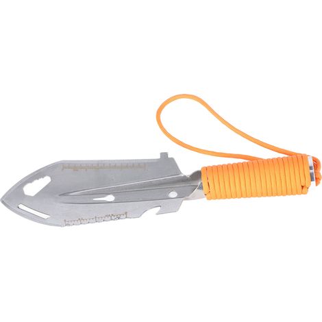 Pelle de Survie en Acier Inoxydable pour Randonnée, Camping et Jardinage, Manche Orange (1/5)