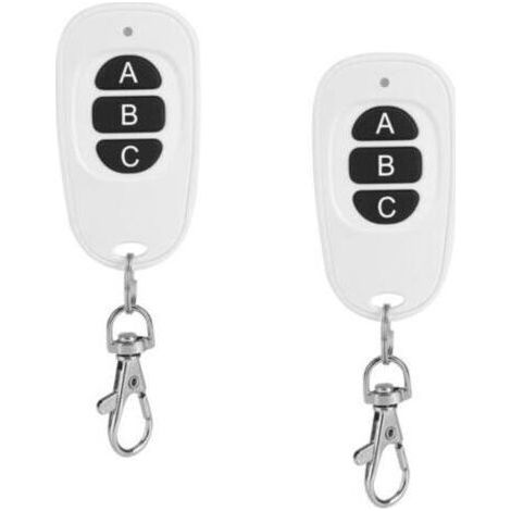 Télécommande Ev1527 pour Garage, 433MHz, 3 Canaux sans Fil, Portée 50m, 2 Articles (1/4)
