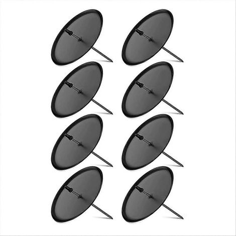 Porte-bougies en forme de couronne 8 cm, porte-bougies de l'Avent en métal, pour bougies piliers (1/5)