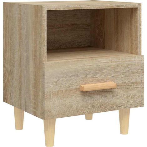 vidaXL Mesita de noche color roble Sonoma 40x35x47 cm (1/2)