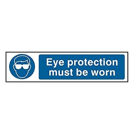 Scan 5001 Eye Protection Must Be Worn - PVC 200 x 50mm SCA5001 (1/2)