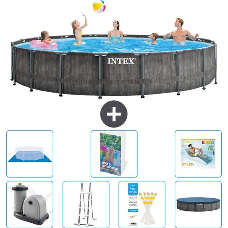 Prism Frame Pool Rund - 549x122 cm - 8-teilig S670