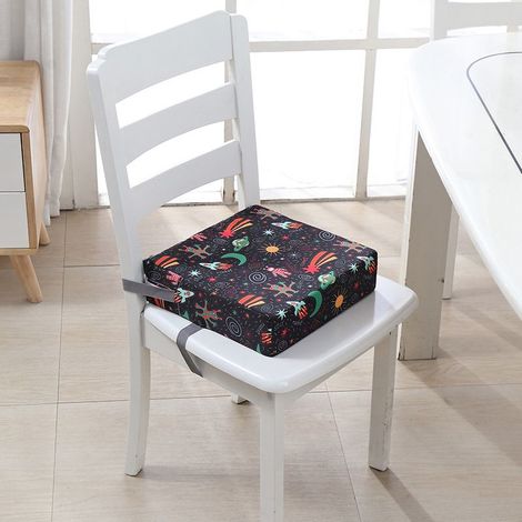 Rehausseur Chaise Enfant, Lavable à l'eau Fort Support Portable Chaise Surélevée, Adapté pour les Repas des Jeunes Enfants, Coussin de Chaise Surélevée Facile à Nettoyer (1/5)