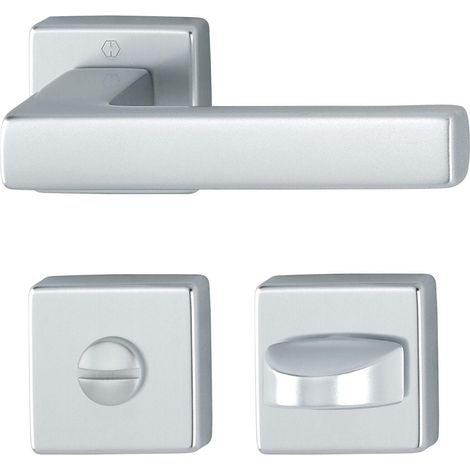Poignée de porte Hoppe austin aluminium anodisé argent