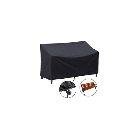 Housse de Protection pour Canapé Extérieure, 210D Oxford Résistante Aux UV Imperméable Housse  (Noir,120 x 65 x 65 x 80cm)