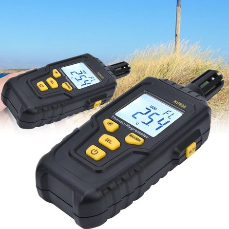 KD830 Digitales LCD-Anemometer mit Hintergrundbeleuchtung, Windgeschwindigkeitsanzeige, Temperatur- und Feuchtigkeitsmessgerät, Messwerkzeug (1/5)