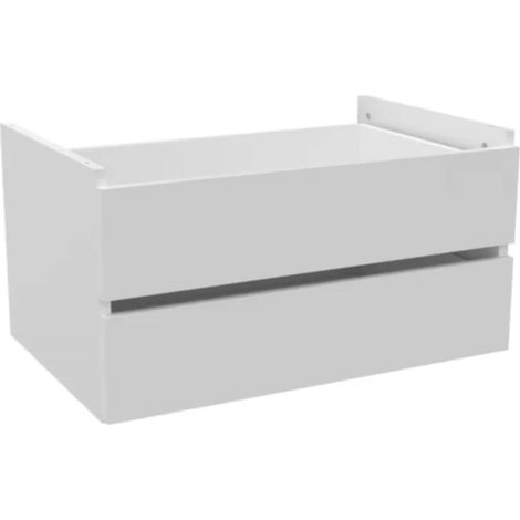 Cajonera 2 cajones para armario blanco 36.6x71.6x43.8cm