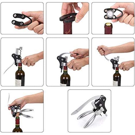 Ouvre-bouteille en forme de lapin, tire-bouchon, coffret cadeau pour pendaison de crémaillère ou mariage (1/5)