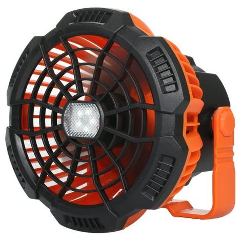 2-in-1 USB Rechargeable Fan with LED Light, Portable Fan for Fishing, Camping, Office, Emergency Power Bank (1/5)