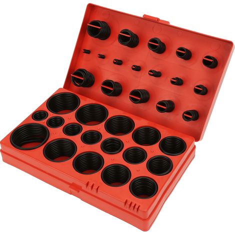Kit de 419 joints toriques noirs assortis, 32 tailles, en caoutchouc universel, avec boîte. (1/5)