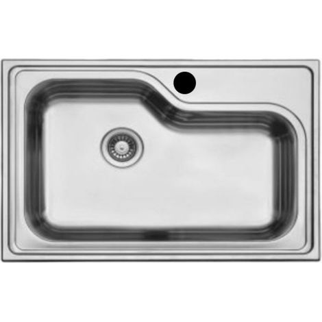 Lavello da cucina 84x56 monovasca finitura lucida - Samet DXT840 (1/2)