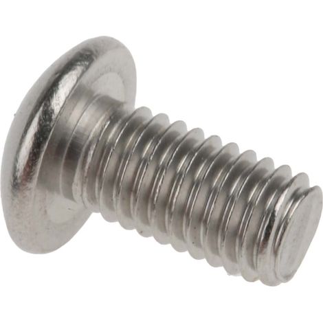Vis à six pans creux, M5 x 10mm, tête Vis bombée à tête creuse hexagonale, en Acier Inoxydable ( Prix pour Boîte de 50 ) (1/3)