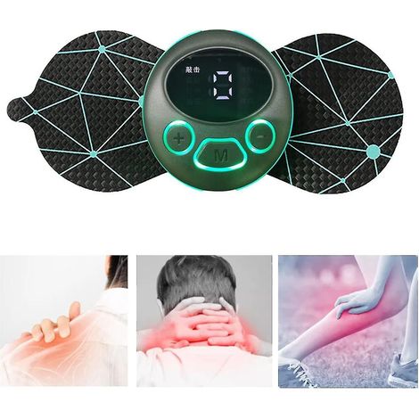 Mini masseur portable pour la nuque, massage EMS des épaules et de la nuque, 8 modes, 19 niveaux, massage électrique de la nuque (1/5)