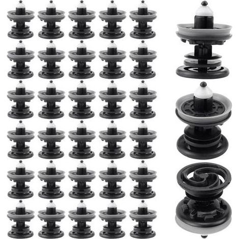 30 Pièces Clips de 7l6868243 Fixation Voiture Plastique pour Garniture Agrafe Panneau de Porte Intérieure Compatibles avec VW Golf 5 6 7 T4 T5 Passat Polo Skoda Caddy Audi A4 A5 A6 (1/5)