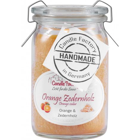 Candle Factory Baby Jumbo Orange Zedernholz Duftkerze Dekokerze 308081 (1/5)