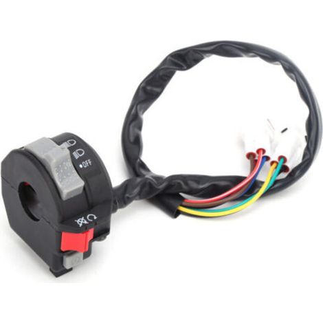 Commutateur de Guidon de Moto Démarrer/Tuer Commutateur de Commande des Phares Marche/arrêt Remplacement pour YFZ 450 2006‑2008 (1/5)