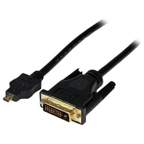 StarTech.com HDDDVIMM1M Videokabel-Adapter Micro-HDMI DVI-D Schwarz (1/5)