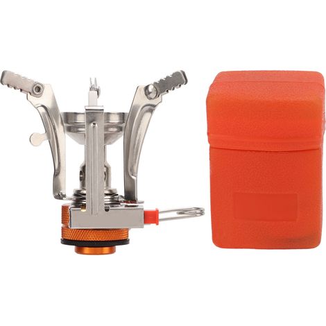 Poêle de Camping Portable 3000W, Brûleur Électronique en Acier Inoxydable 304 avec Support Triangulaire pour Randonnée et Pique-nique (1/5)