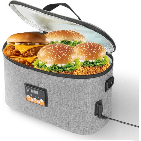 Four Portable, Chauffe-plats de Voiture 12 V, Mini Boîte à Déjeuner Chauffante électrique Portable avec Affichage Numérique de la Température Préréglée 8 L pour le Travail (1/5)