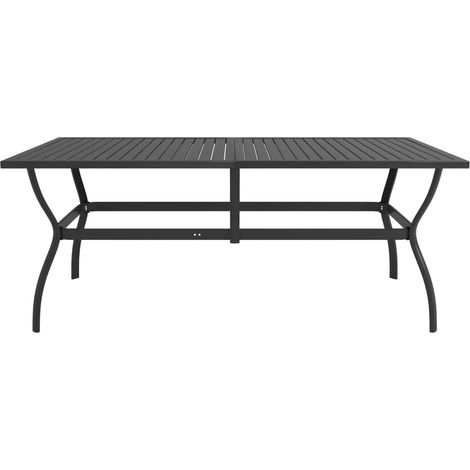 Maison Exclusive - Gartentisch Anthrazit 190x80x72 cm Stahl