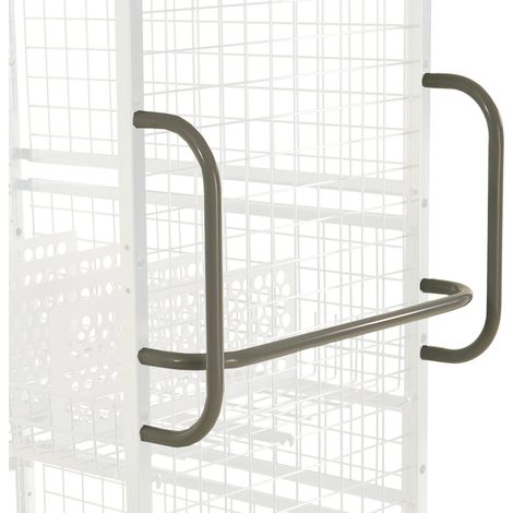 Kongamek Griff, liegend 620x130x22mm als Zubehör für Kommissionierwagen Modul 300
