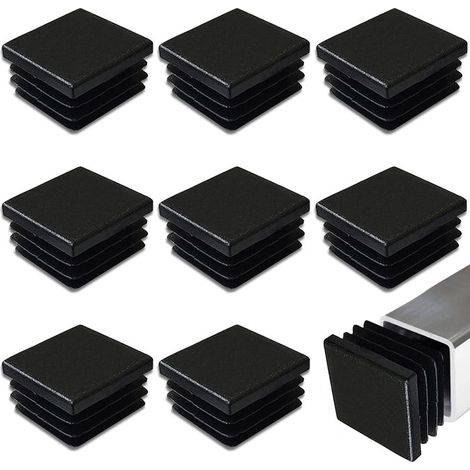 Lamellenstopfen - 40x40 mm - Für Vierkantrohre aus Stahl oder Aluminium - 8 Stück (1/5)