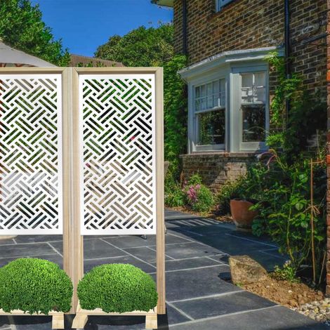 FILOTTO - Separè - Paravento modulabile - 70x190cm - in Legno e PVC - Colore: bianco (1/4)