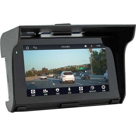 Sistema de navegación para motocicleta de 5 pulgadas, reproductor MP5 inalámbrico, CarPlay, Android, estéreo para automóvil, multimedia portátil. (1/2)