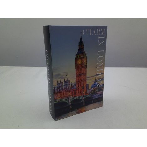 Scatola decorativa a forma di libro rettangolare josh 18x27 cm londra - Atmosphera créateur d'intérieur (1/2)
