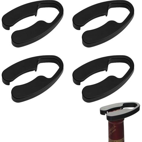 4 Pièces Coupe-Capsule de vin,Foil Cutter Vin Bouteille,Bouteilles Film Remover Ouvreur,Vin Outil dAccessoires pour Enlever Le Papier D'aluminium (1/5)