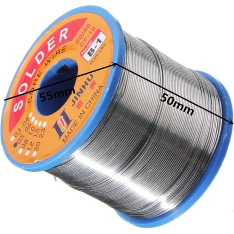 Fer à souder avec flux d'étain et de plomb, bobine de fil à souder de 0,5 mm (1/3)