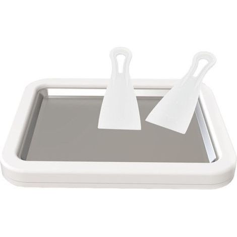 Plaque à glace roulée professionnelle en acier inoxydable 304, 40 × 60 cm, surface réfrigérée haute précision pour crème glacée artisanale