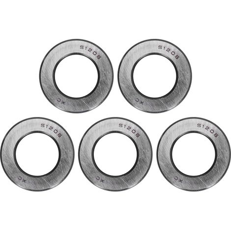 5Pcs Thrust Ball Bearings Plane Axial Thrust Balls Bearing for Crane Hooks Vertical Water Pumps51206