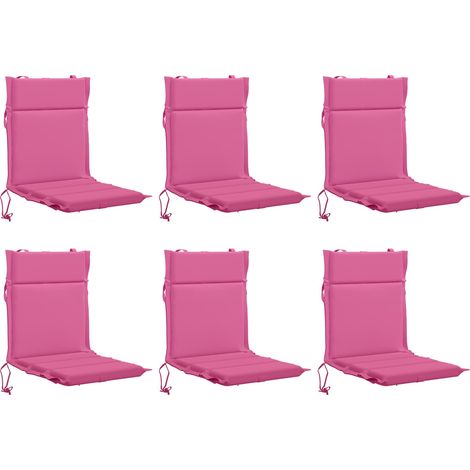 6-Piece High Back Chair Cushions GEMERT 6 pcs 100% Polyester vidaXL