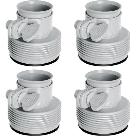 Poolschlauch Adapter 4 Stück, 1,5 Zoll Typ B, auslaufsicher, für Intex Pumpen