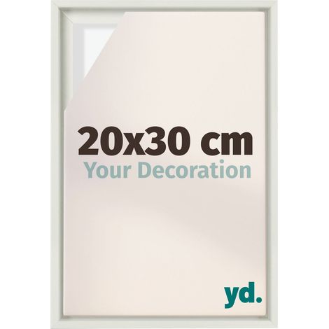 Your Decoration - Cadre flottant - Blanc Mat - Cadre en caisse américaine pour toile sur chassis - MDF - Lyon (1/5)