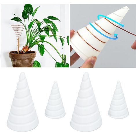 Plantilla de bobinado en espiral (4 piezas) para electrocultivo y jardinería, herramienta para bobinar alambre de cobre para plantas y hortalizas, tamaño SL