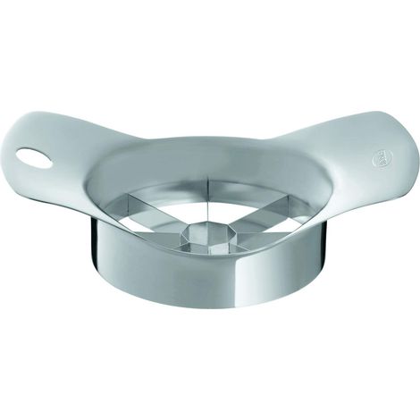 Rösle Affetta mele/pere, per affettare frutta e verdura, con coperchio protettivo in plastica, acciaio inox 18/10 (1/5)