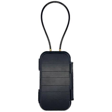 Coffre de plage portable avec cadenas à combinaison à 4 chiffres, coffre de plage antivol en fil d'acier, pour une utilisation en extérieur (1/5)