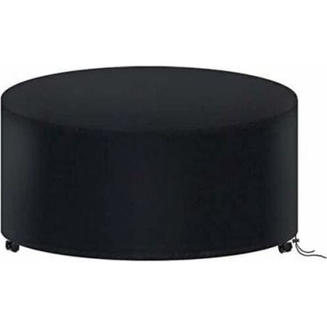 Housse de Protection Table Ronde de Jardin 180 X 90CM, Housse Salon de Jardin Imperméable, 210D Oxford Bache Protection Table Exterieur Ronde